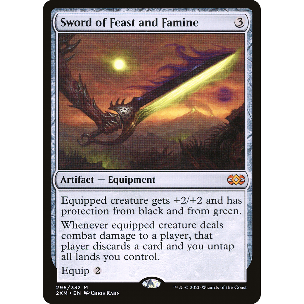 Sword of Feast and Famine (2XM-296) - Double Masters Foil