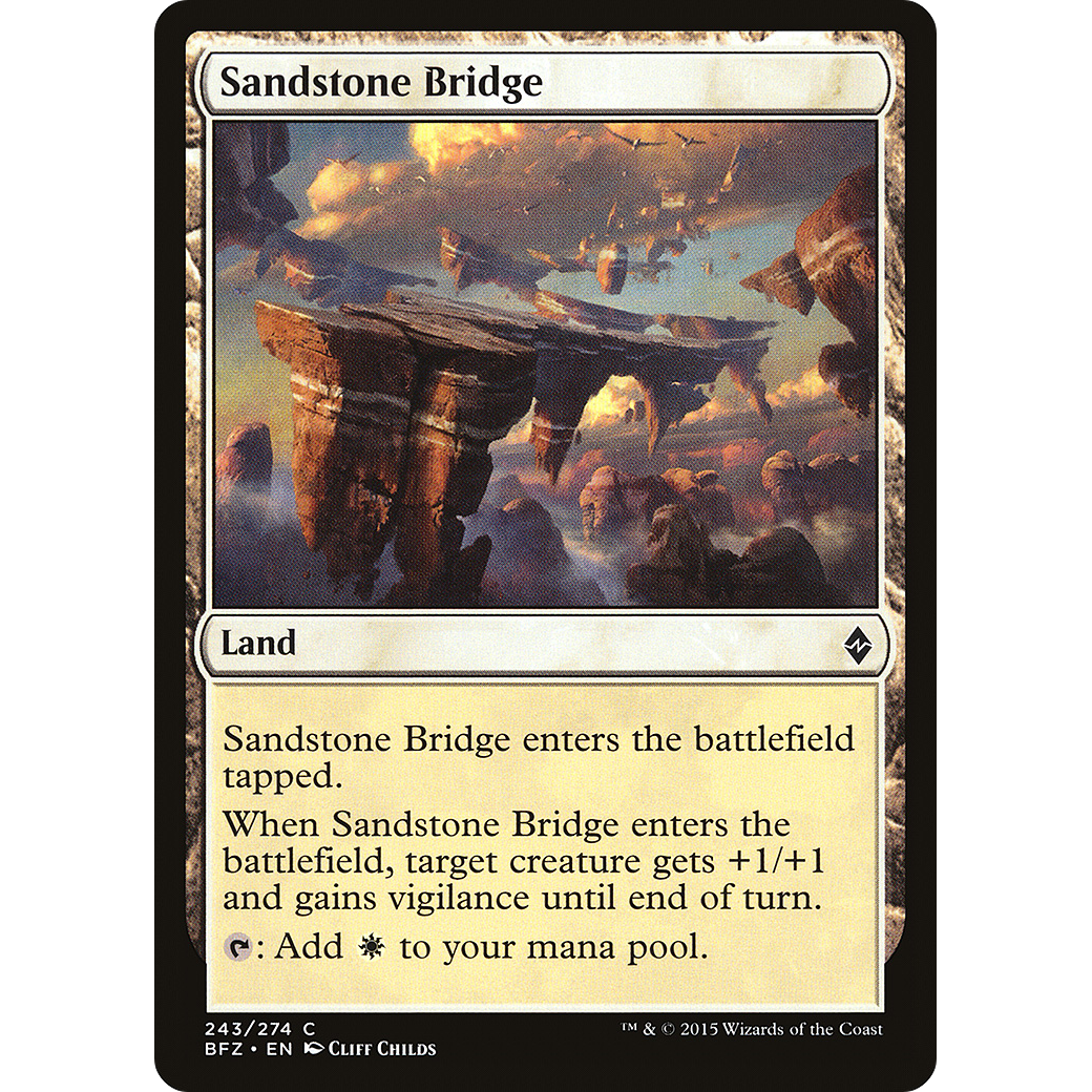 Sandstone Bridge (BFZ-243) - Battle for Zendikar Foil