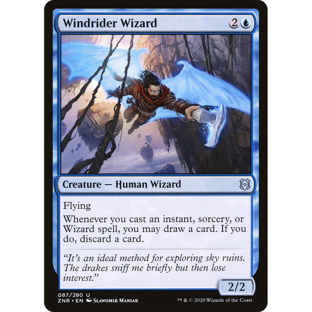 Windrider Wizard (ZNR-087) - Zendikar Rising