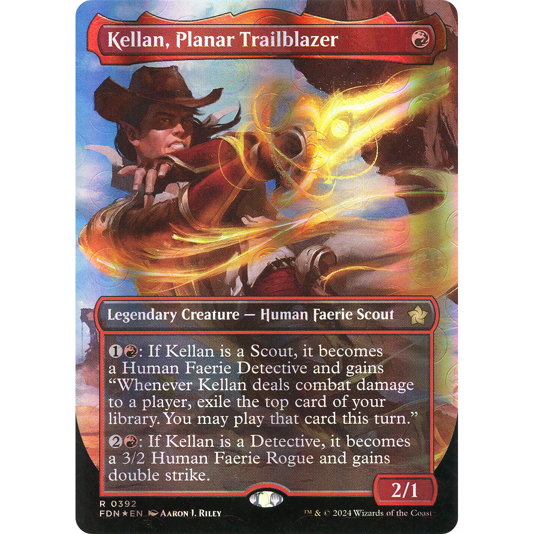 Kellan, Planar Trailblazer (FDN-392) - Foundations (Borderless) Foil