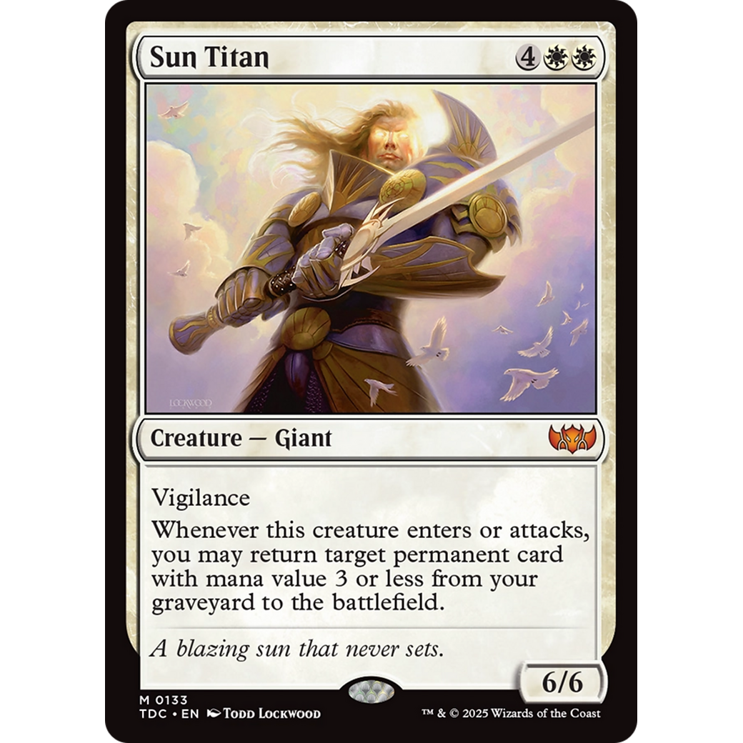 Sun Titan (TDC-133) - Commander: Tarkir: Dragonstorm