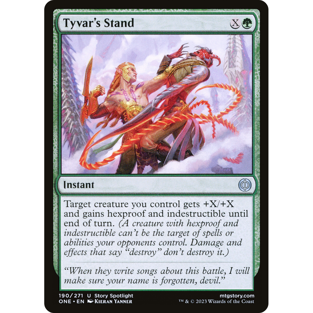 Tyvar's Stand (ONE-190) - Phyrexia: All Will Be One Foil