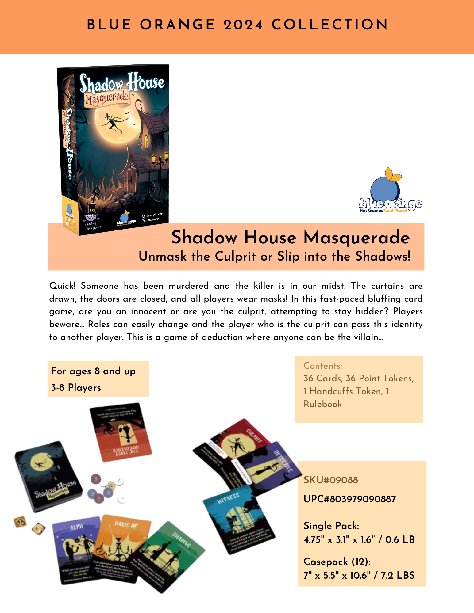 Shadow House Masquerade : A fast paced who done it!