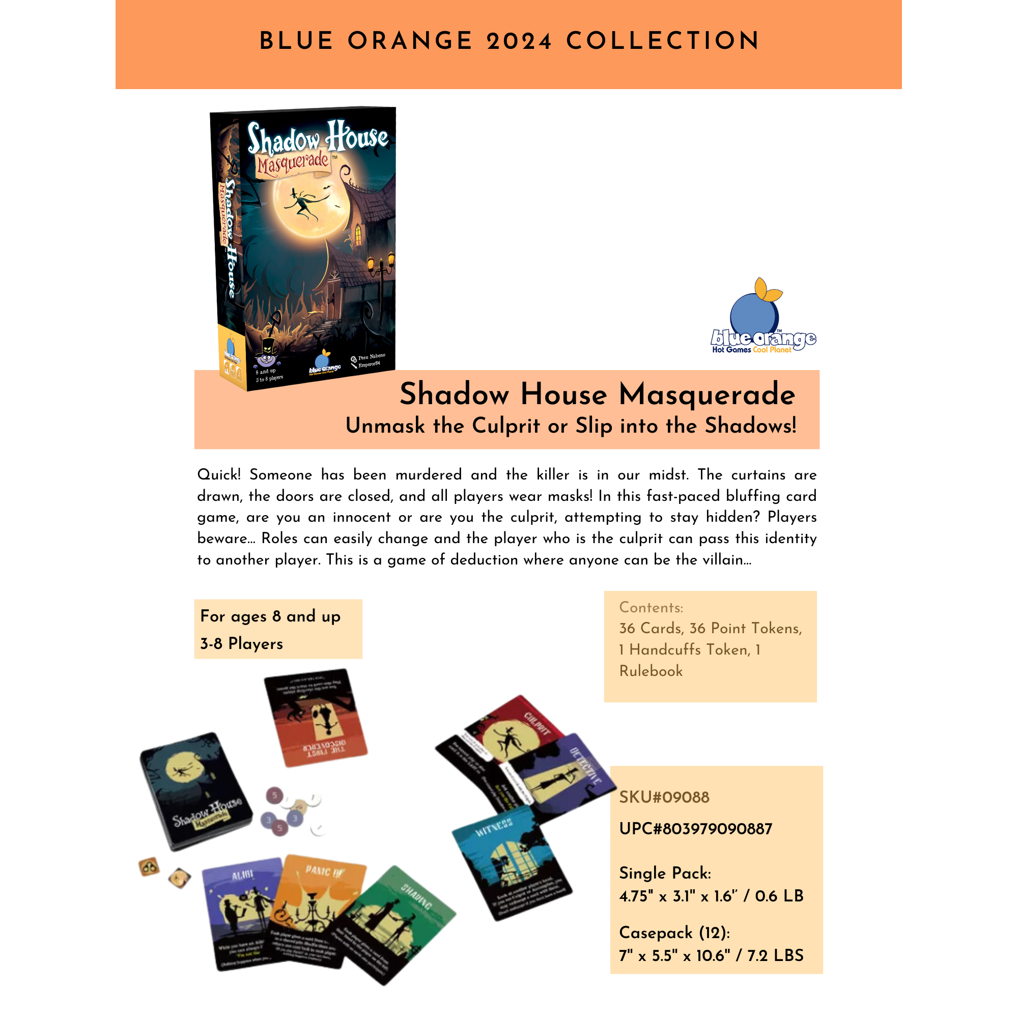 Shadow House Masquerade : A fast paced who done it!