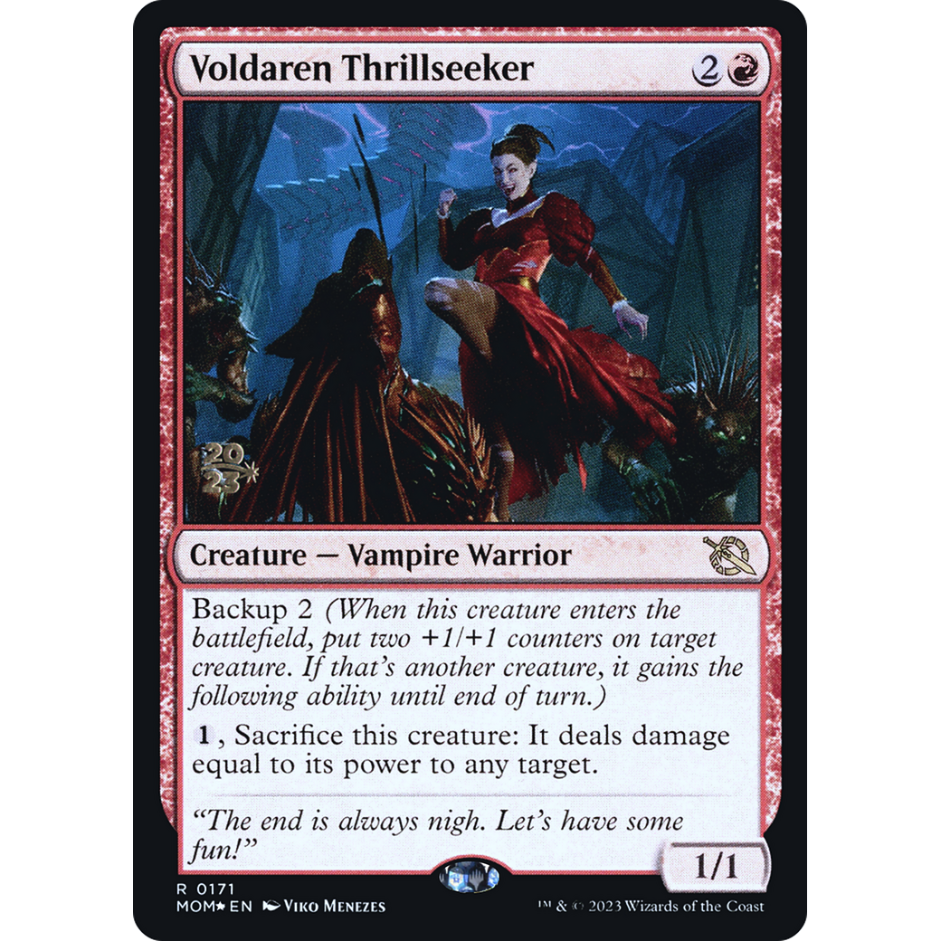 Voldaren Thrillseeker (PRE-171S) - March of the Machine Promos Foil