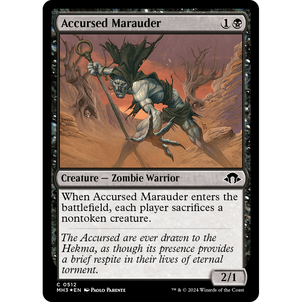 Accursed Marauder (MH3-512) - Modern Horizons 3 Foil