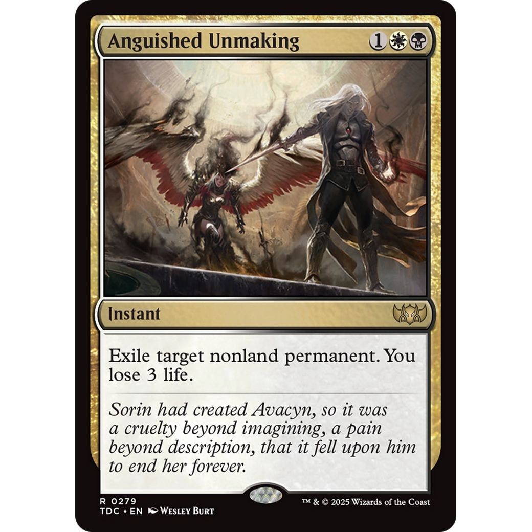 Anguished Unmaking (TDC-279) - Commander: Tarkir: Dragonstorm