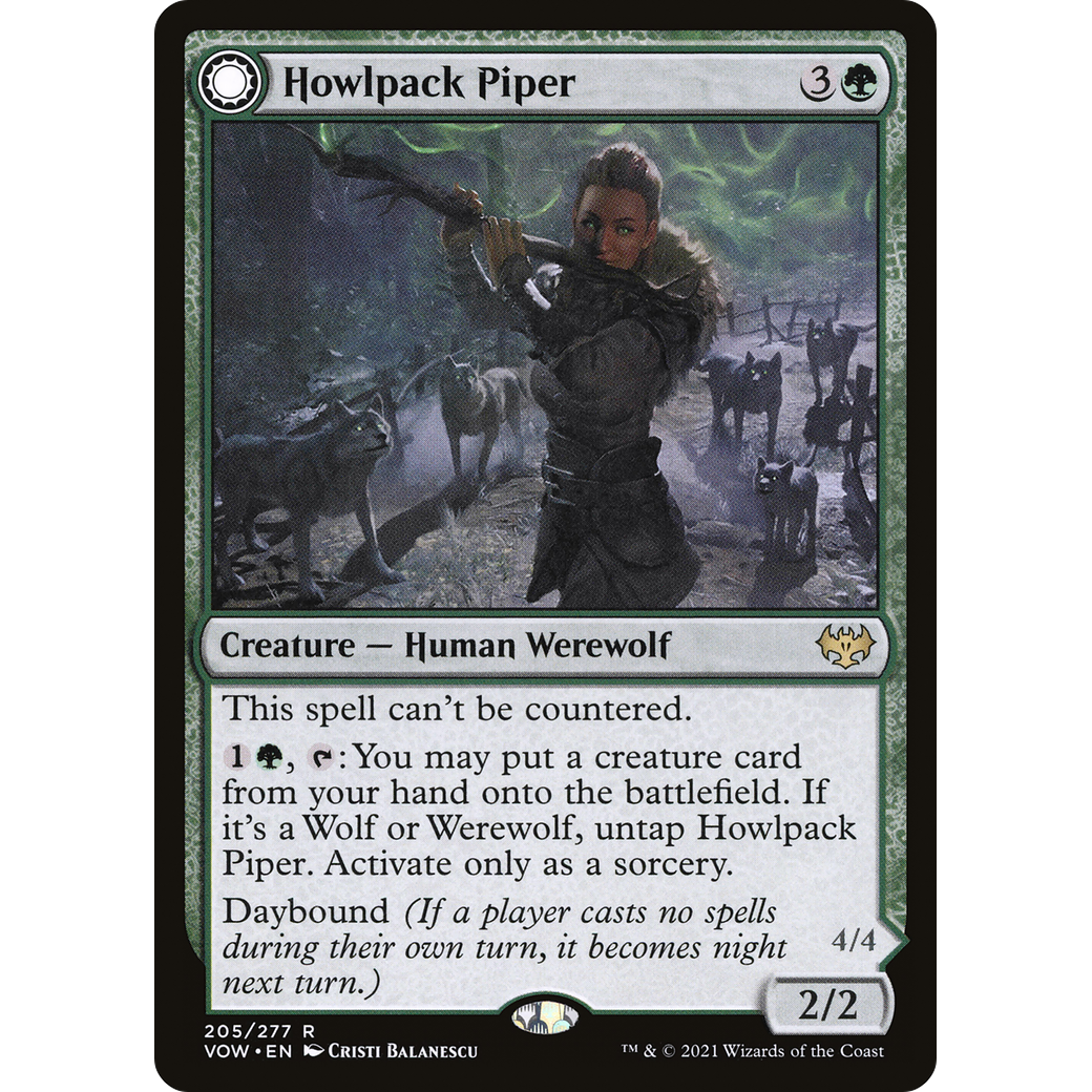 Howlpack Piper (VOW-205) - Innistrad: Crimson Vow: (Double Faced Transform)