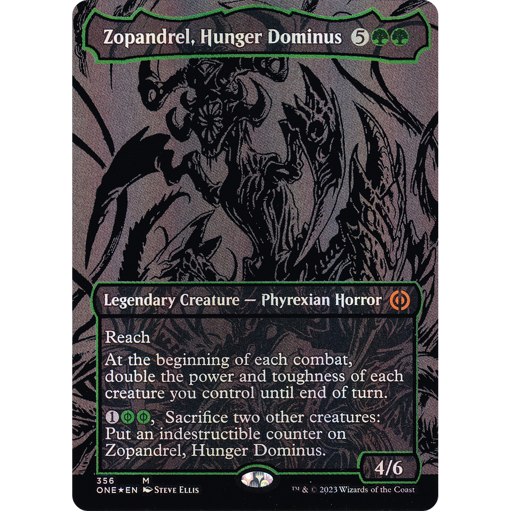 Zopandrel, Hunger Dominus (ONE-356) - Phyrexia: All Will Be One (Borderless) Foil