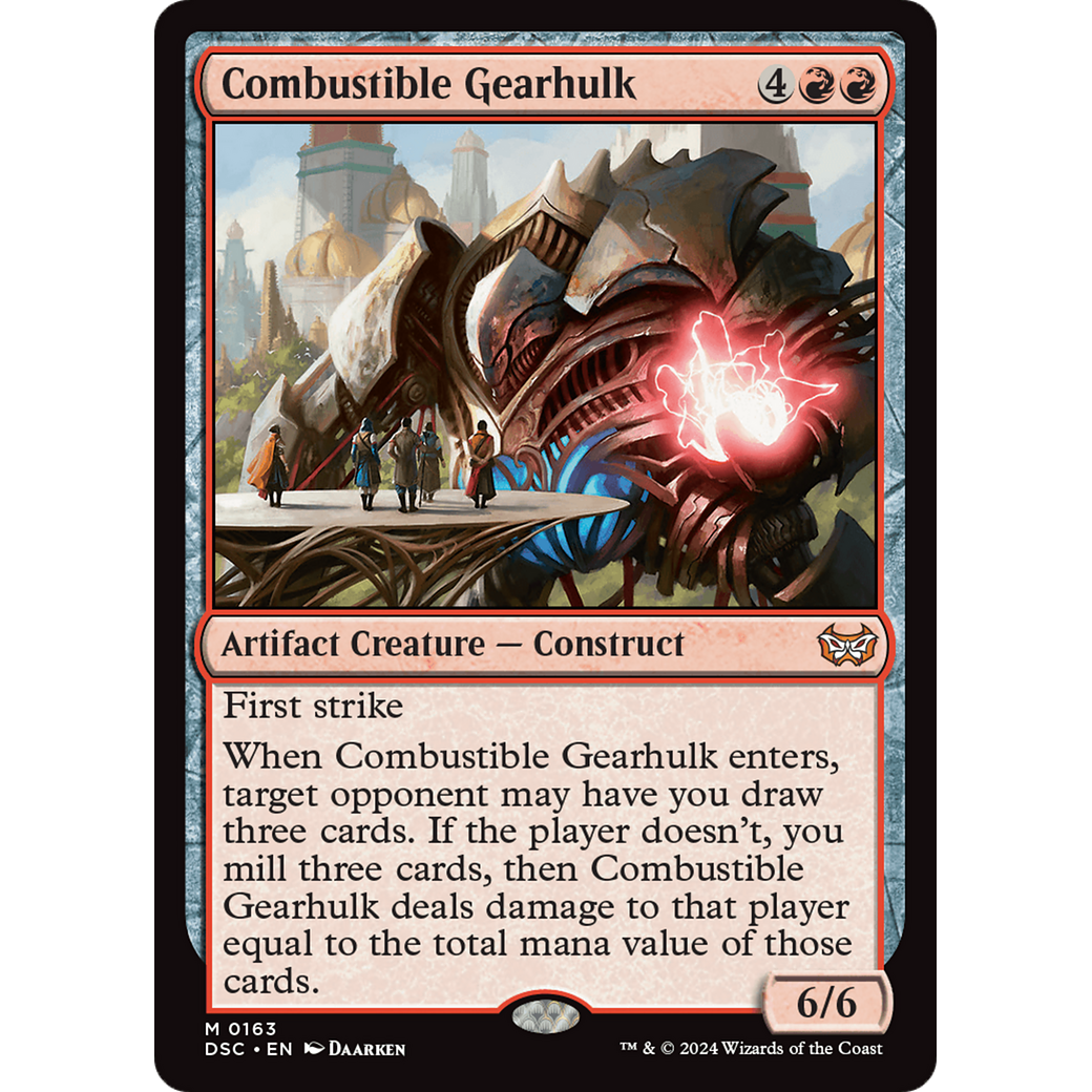 Combustible Gearhulk (DSC-163) - Duskmourn: House of Horror Commander