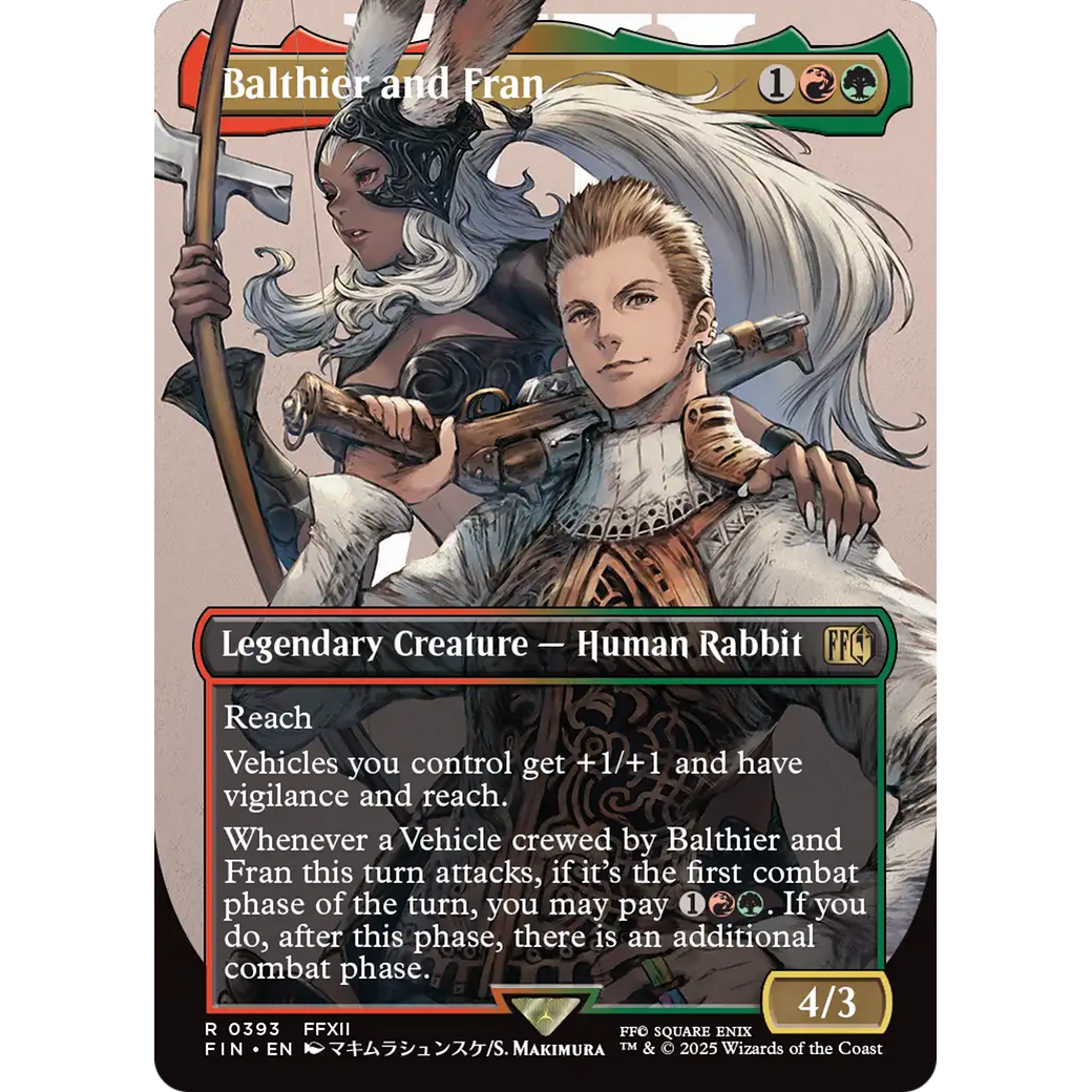 Balthier and Fran (Borderless) (0393) (FIN-393) - FINAL FANTASY (Borderless) Foil