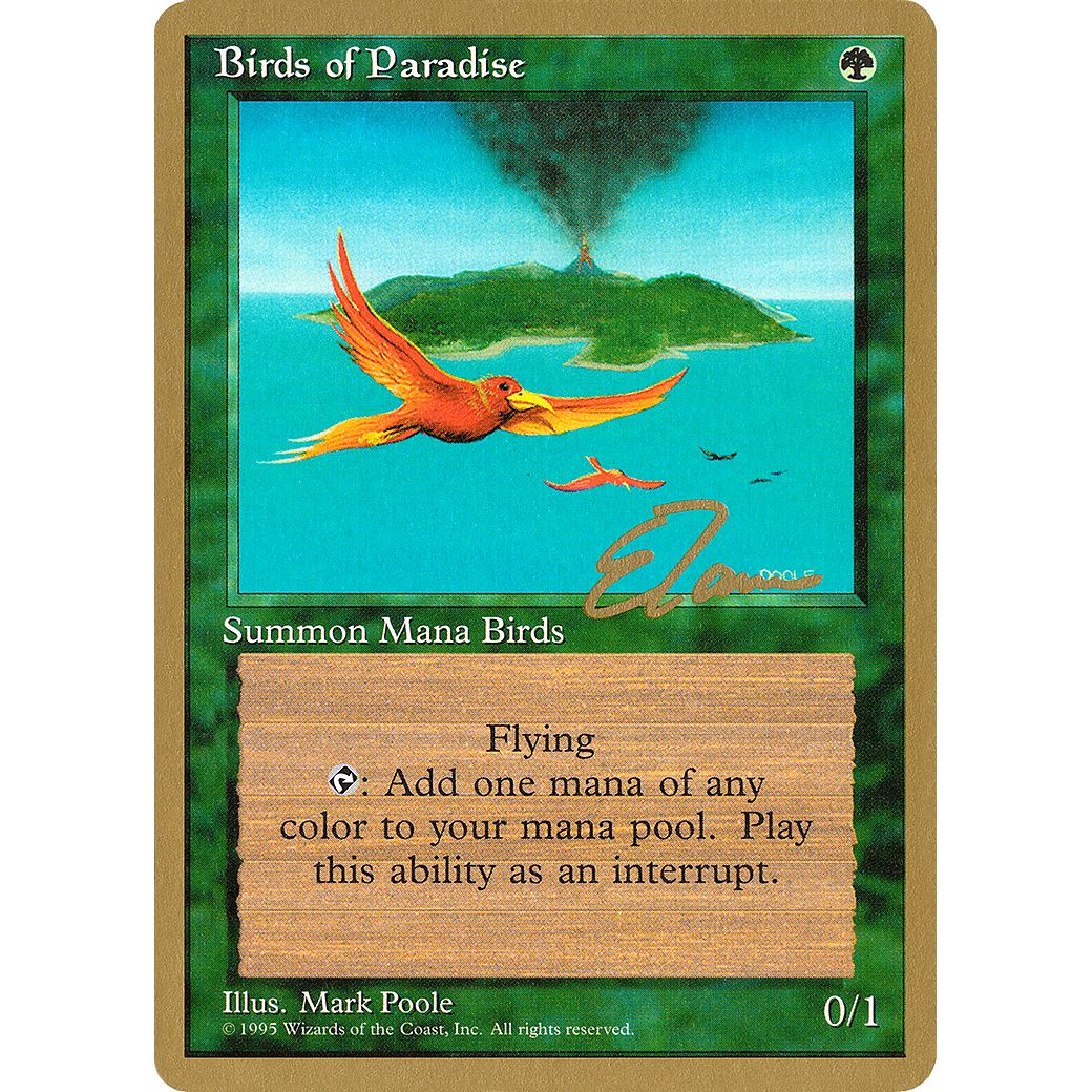 Birds of Paradise - 1996 Eric Tam (4ED) (WCD-) - Pro Tour Collector Set