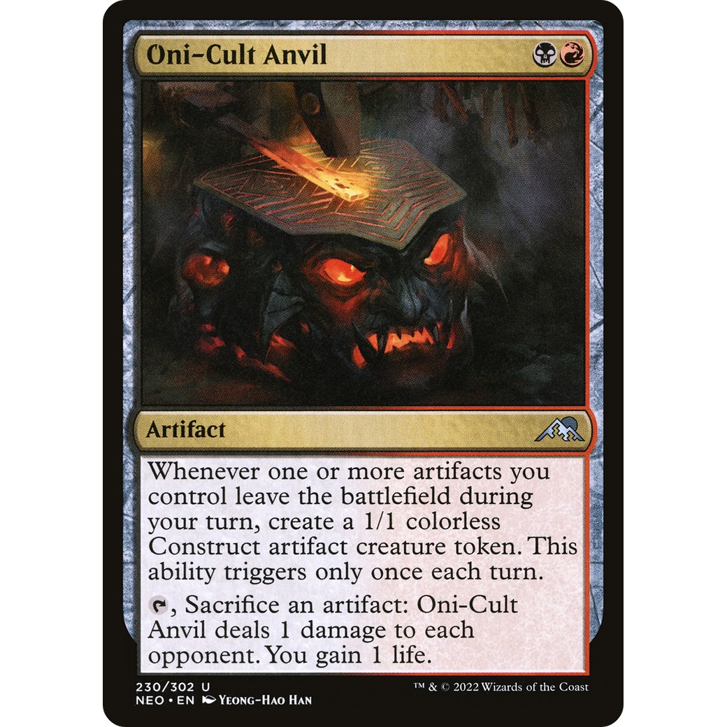 Oni-Cult Anvil (NEO-230) - Kamigawa: Neon Dynasty