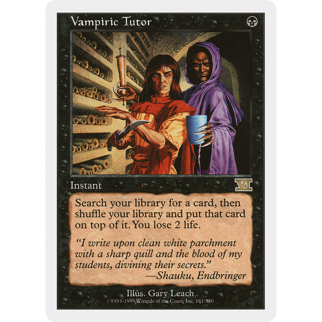 Vampiric Tutor (6ED-161) - Classic Sixth Edition