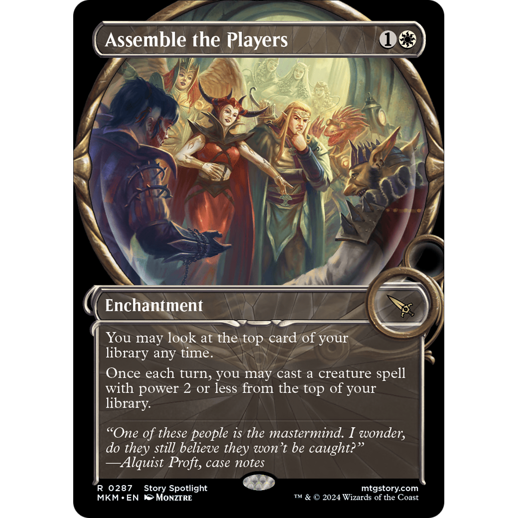 Assemble the Players (MKM-287) - Murders at Karlov Manor: (Showcase) Foil