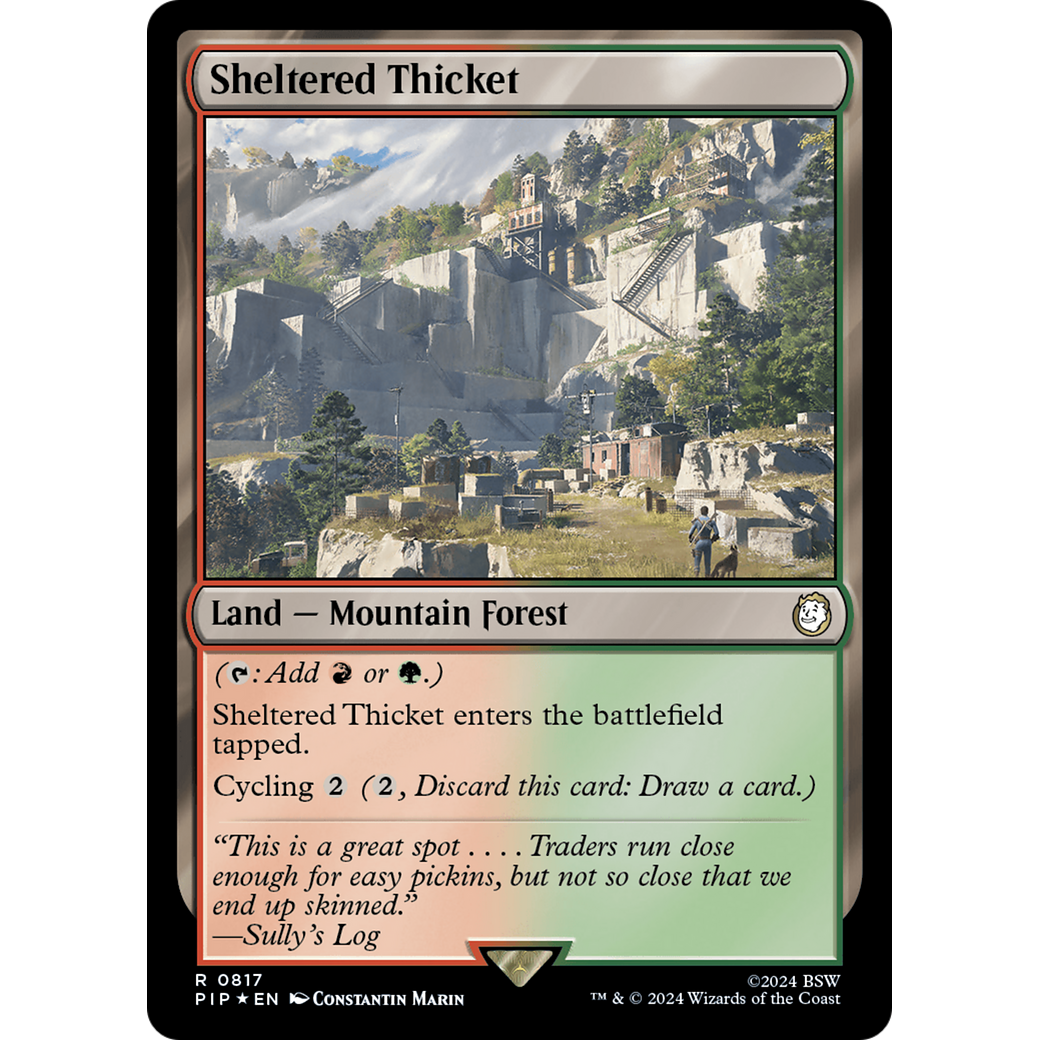 Sheltered Thicket (PIP-817) - Fallout Foil