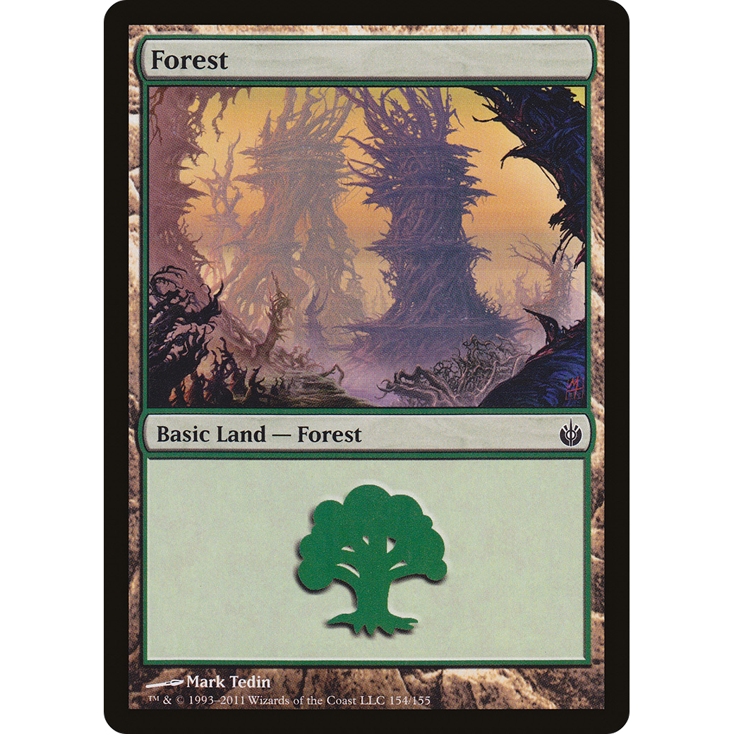 Forest (154) (MBS-154) - Mirrodin Besieged Foil