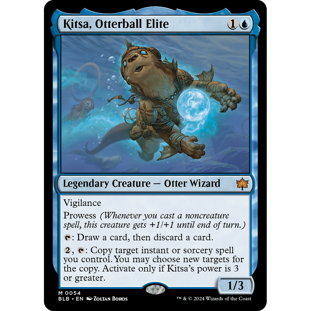 Kitsa, Otterball Elite (BLB-054) - Bloomburrow Foil