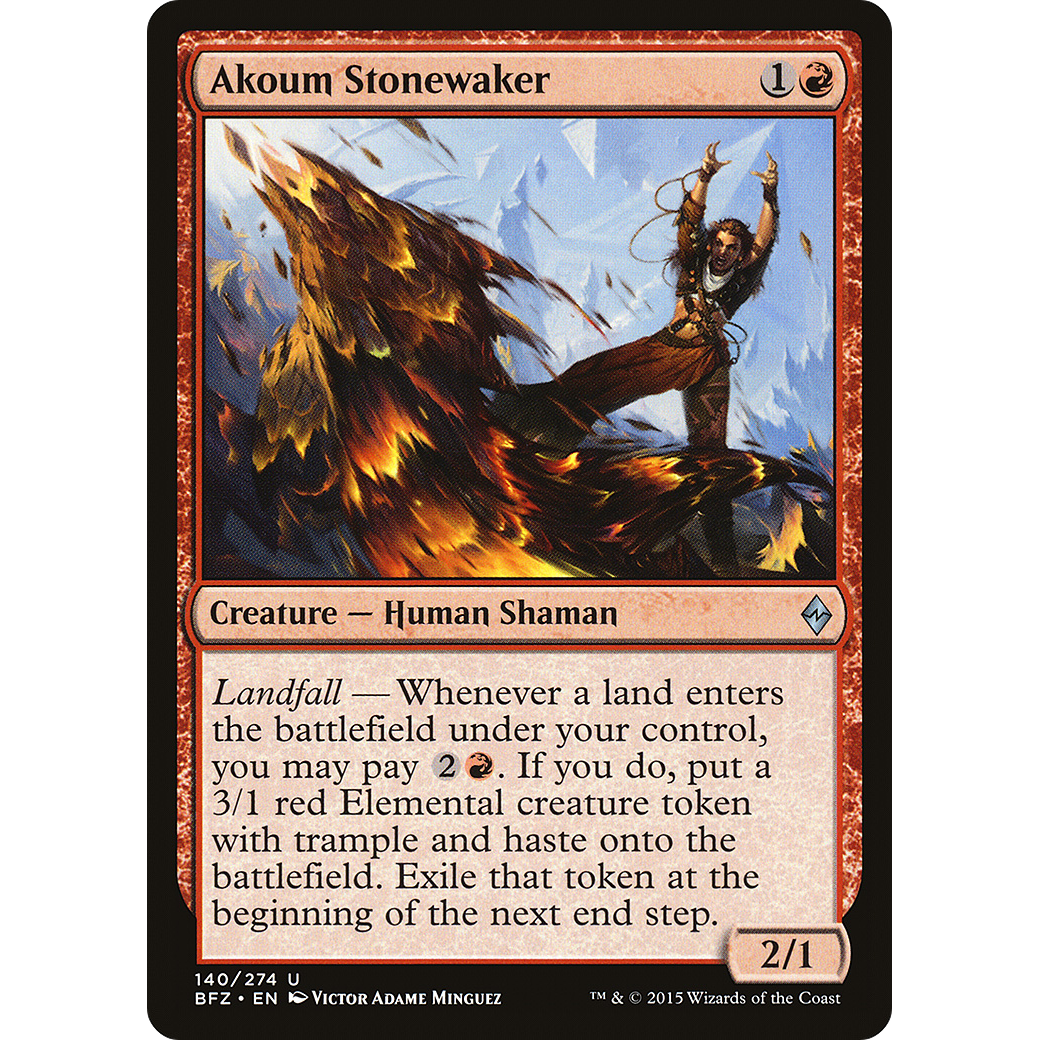 Akoum Stonewaker (BFZ-140) - Battle for Zendikar