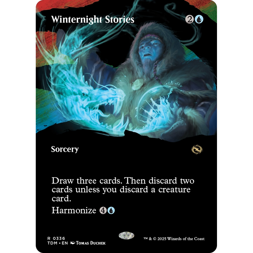 Winternight Stories (TDM-336) - Tarkir: Dragonstorm: (Showcase) (Borderless) Foil