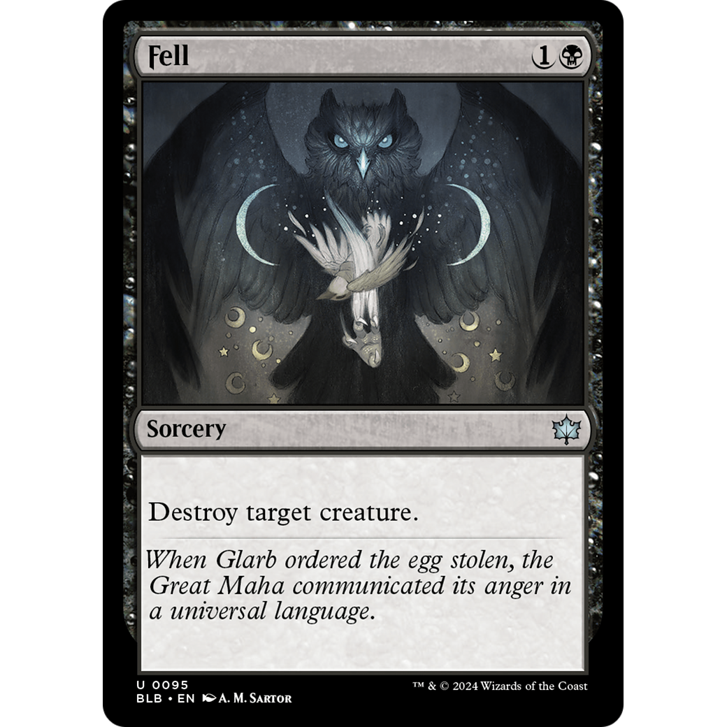 Fell (BLB-095) - Bloomburrow Foil