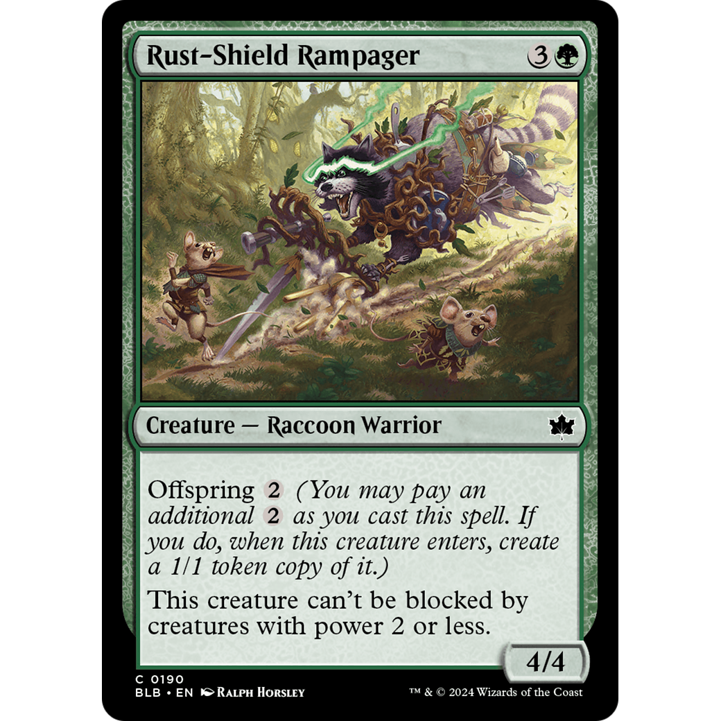 Rust-Shield Rampager (BLB-190) - Bloomburrow Foil