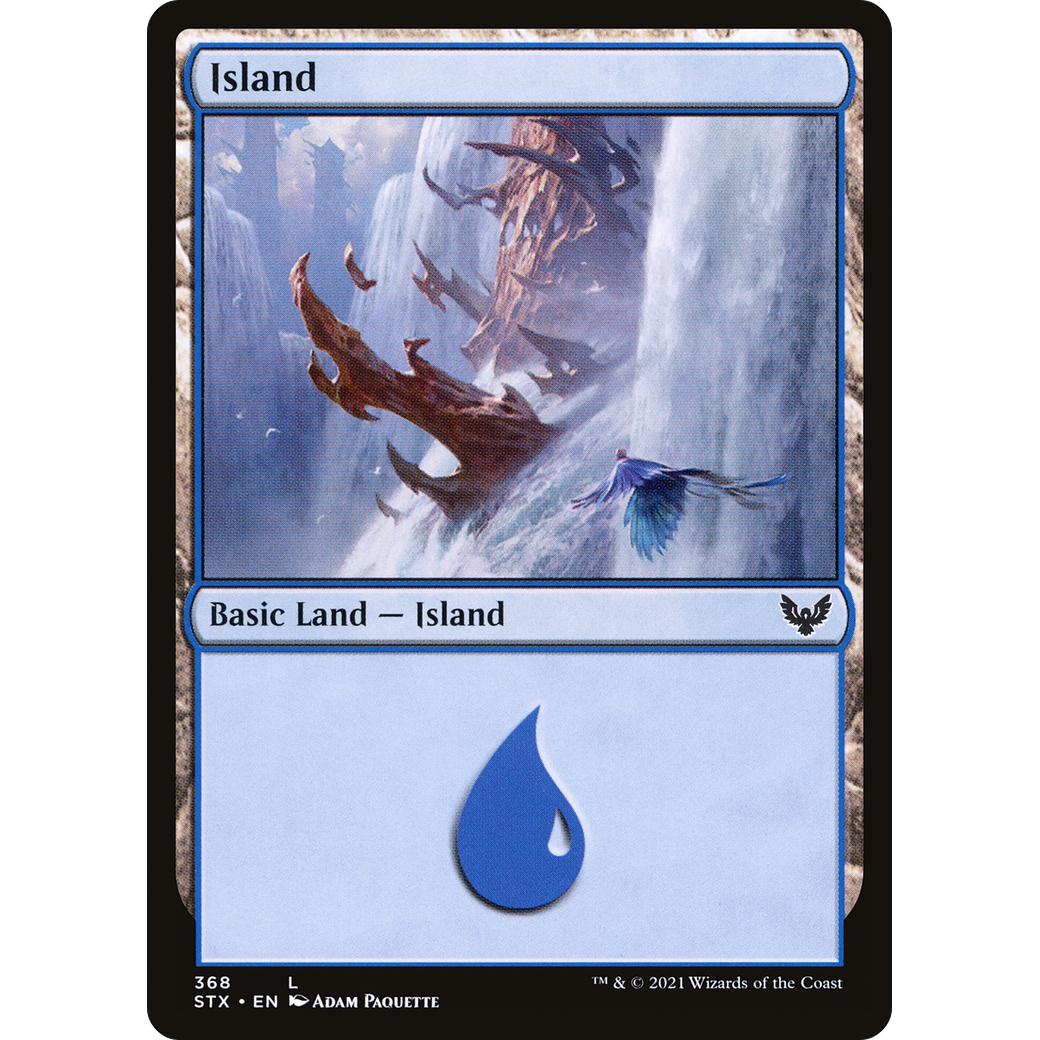 Island (368) (STX-368) - Strixhaven: School of Mages Foil