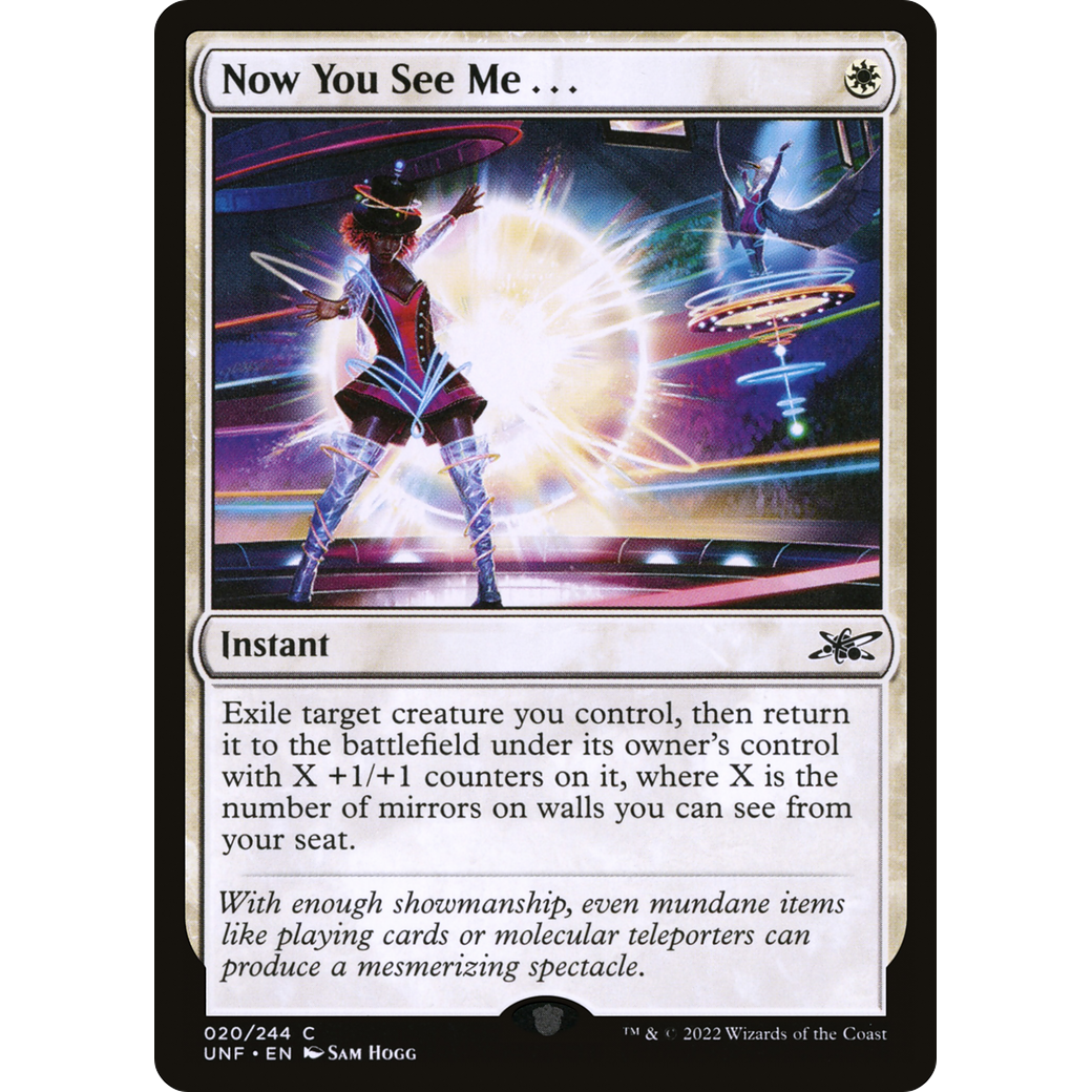 Now You See Me... (UNF-020) - Unfinity Foil