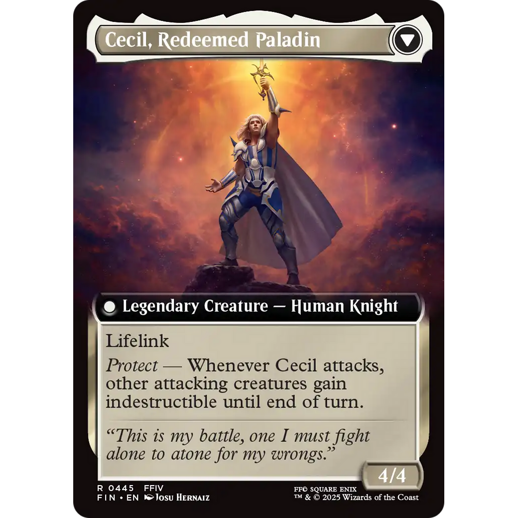 Cecil, Dark Knight (Extended Art) (FIN-445) - FINAL FANTASY: (Extended Art) Foil