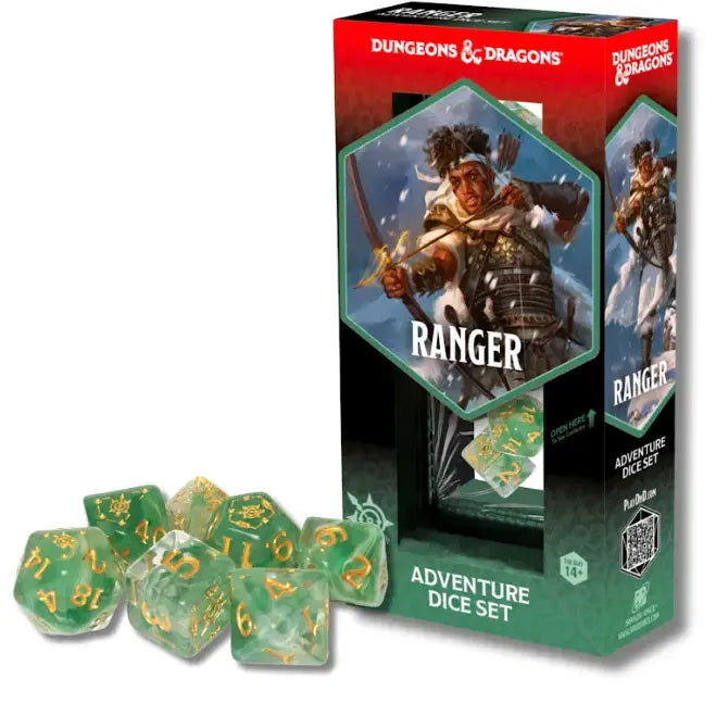 Dungeons & Dragons: Ranger White/Green Adventure Dice