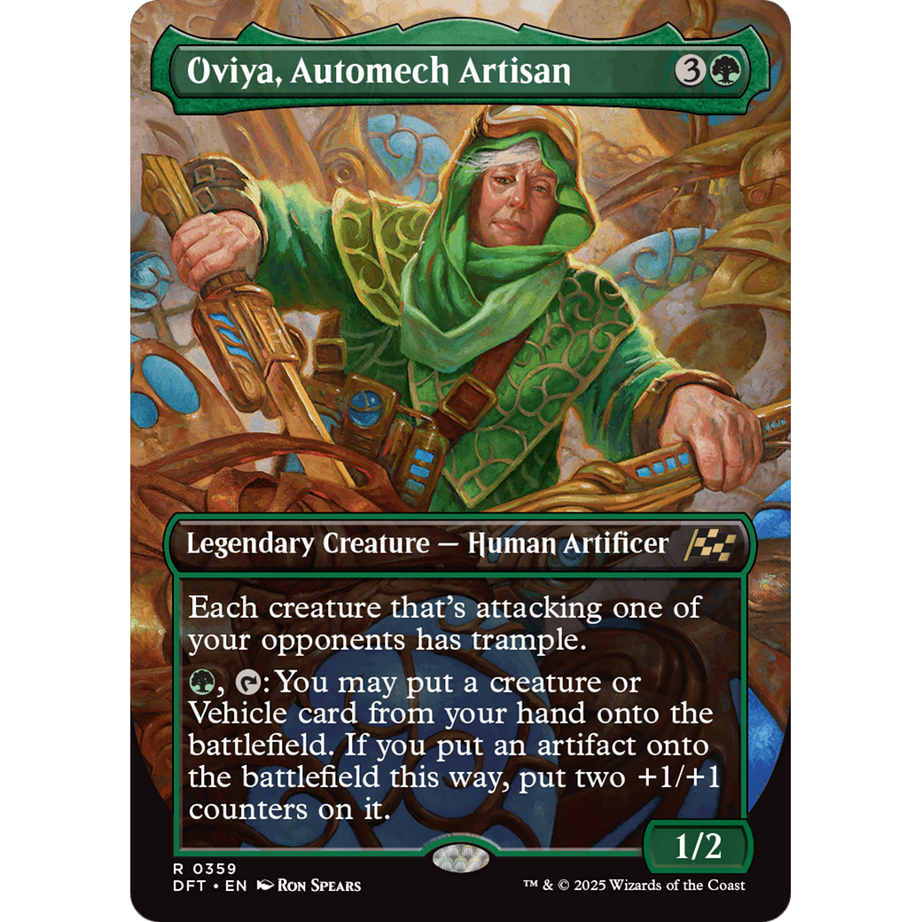Oviya, Automech Artisan (DFT-359) - Aetherdrift (Borderless) Foil