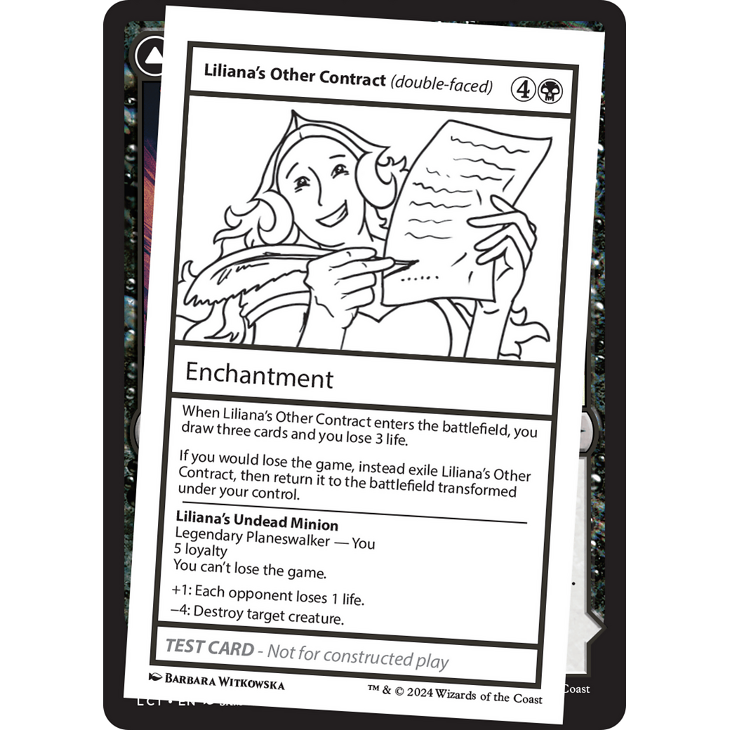 Liliana's Other Contract (double-faced) (MB2PC-) - Mystery Booster 2