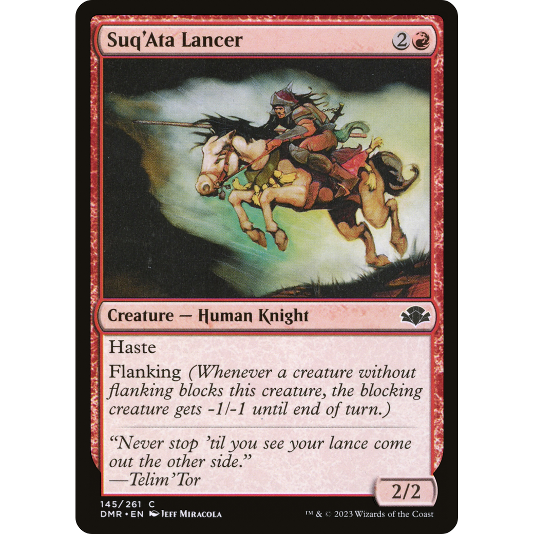 Suq'Ata Lancer (DMR-145) - Dominaria Remastered Foil