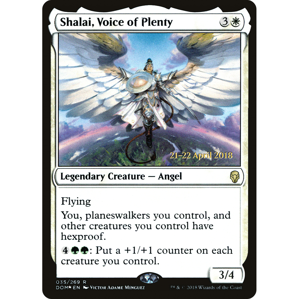 Shalai, Voice of Plenty (PRE-035) - Dominaria Promos Foil