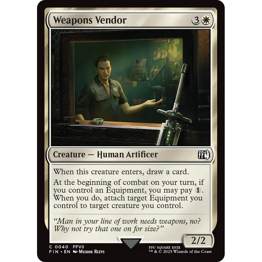 Weapons Vendor (FIN-040) - FINAL FANTASY Foil