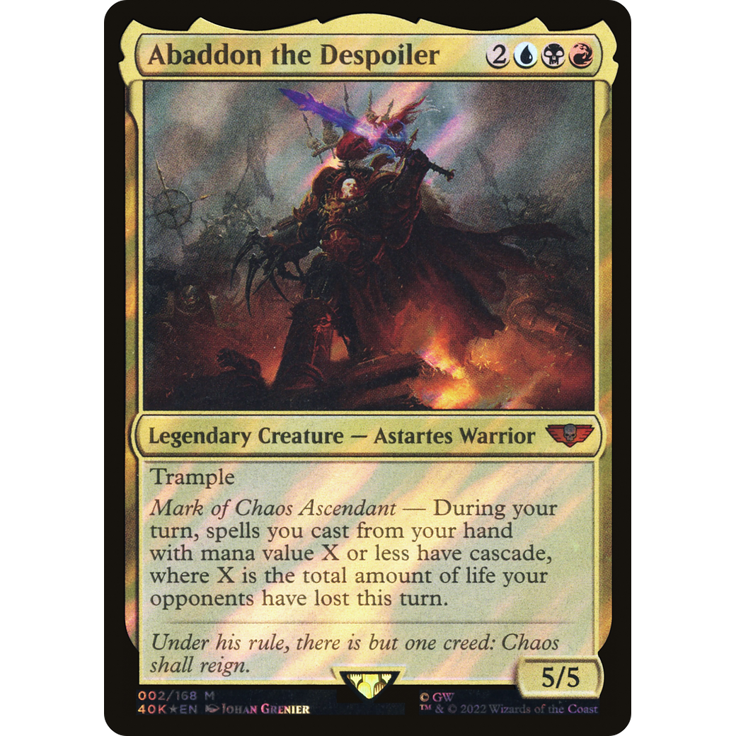 Abaddon the Despoiler (40K-002) - Warhammer 40,000 Commander Foil
