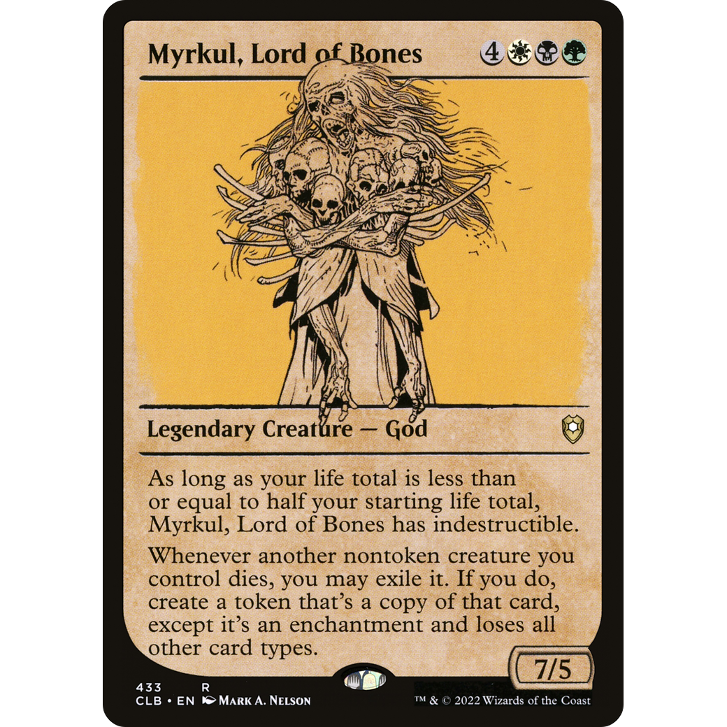 Myrkul, Lord of Bones (CLB-433) - Commander Legends: Battle for Baldur's Gate: (Showcase) Foil