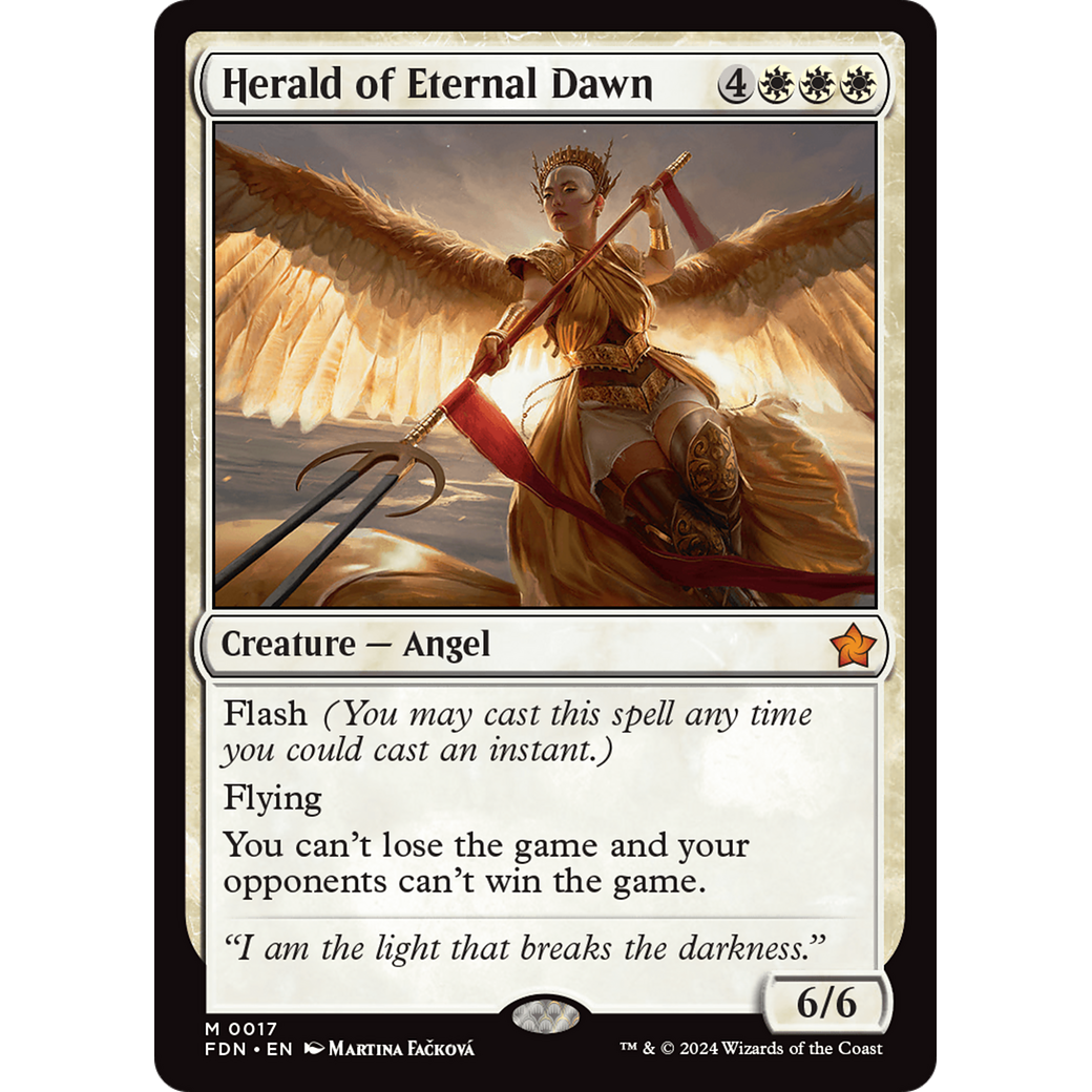 Herald of Eternal Dawn (FDN-017) - Foundations Foil