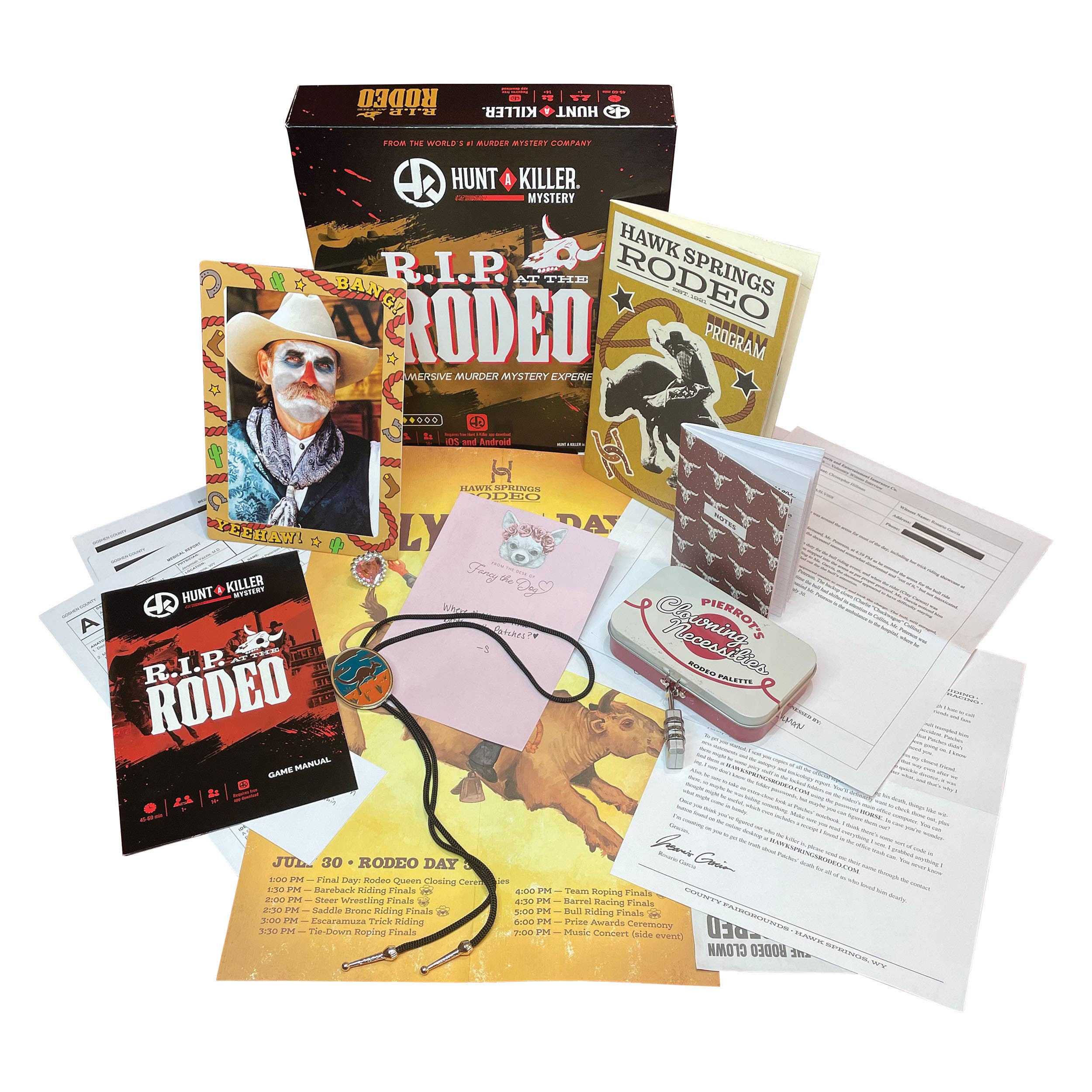 Hunt A Killer: R.I.P. at the Rodeo, Murder Mystery Game