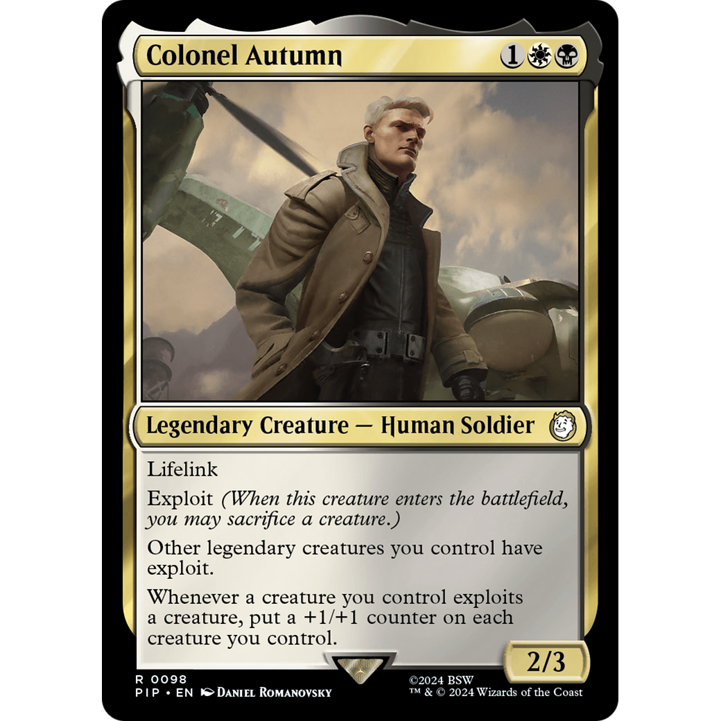 Colonel Autumn (PIP-098) - Fallout Foil