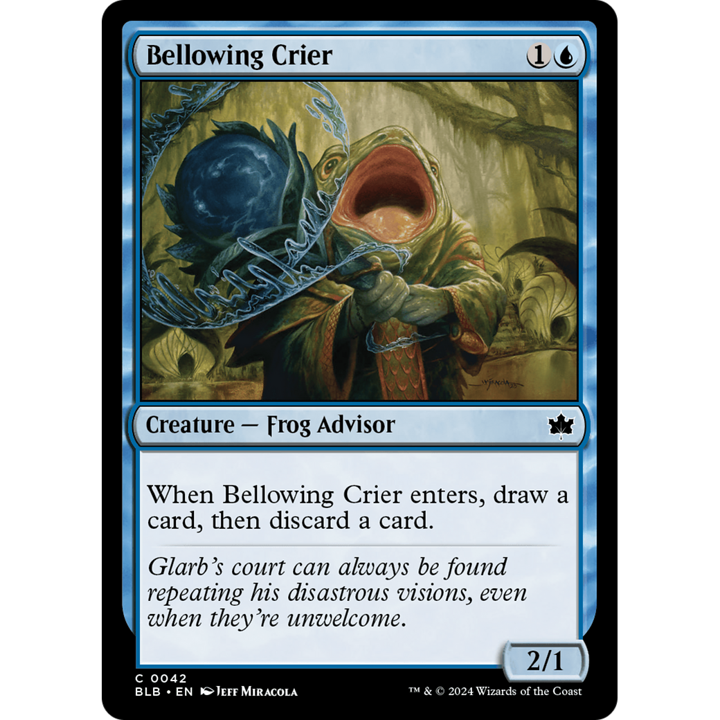 Bellowing Crier (BLB-042) - Bloomburrow Foil