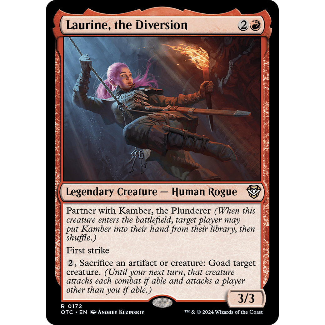 Laurine, the Diversion (OTC-172) - Outlaws of Thunder Junction Commander