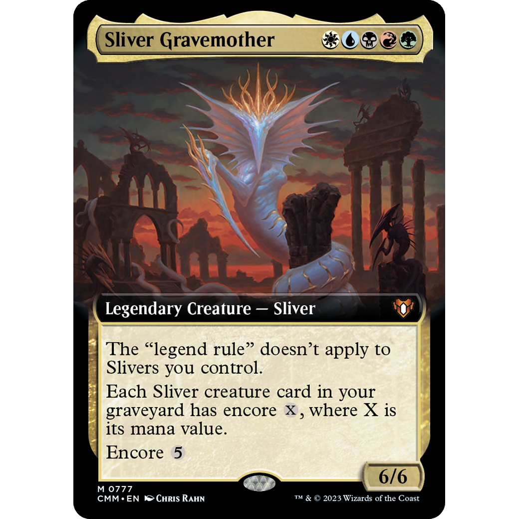 Sliver Gravemother (CMM-777) - Commander Masters: (Extended Art)