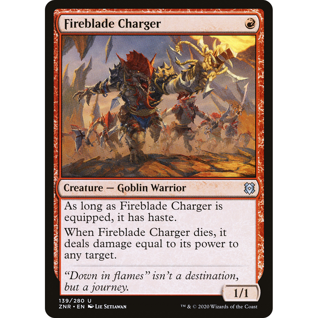 Fireblade Charger (ZNR-139) - Zendikar Rising