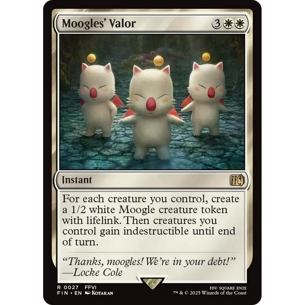 Moogles' Valor (FIN-027) - FINAL FANTASY Foil