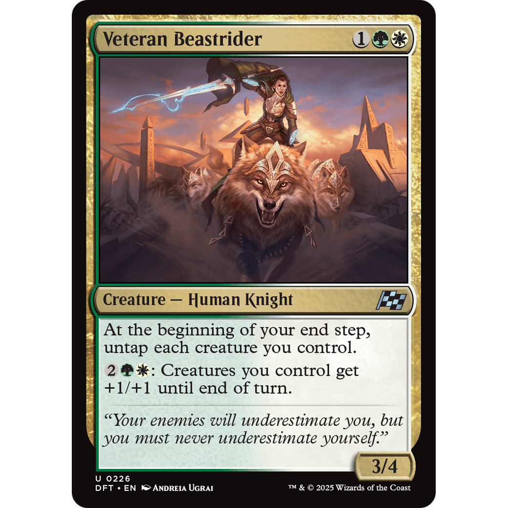 Veteran Beastrider (DFT-226) - Aetherdrift Foil