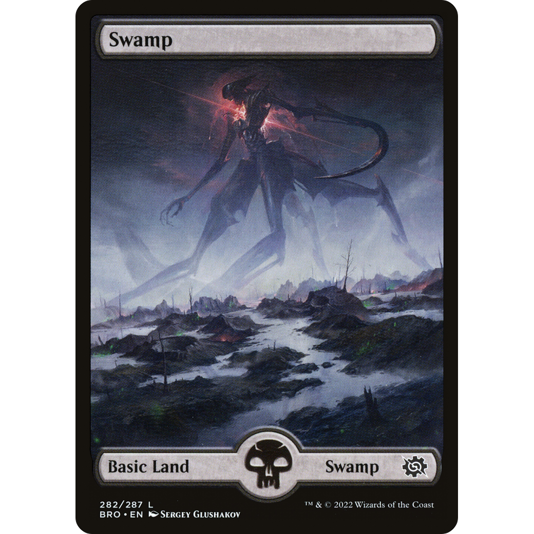 Swamp (282) - Full Art (BRO-282) - The Brothers' War Foil