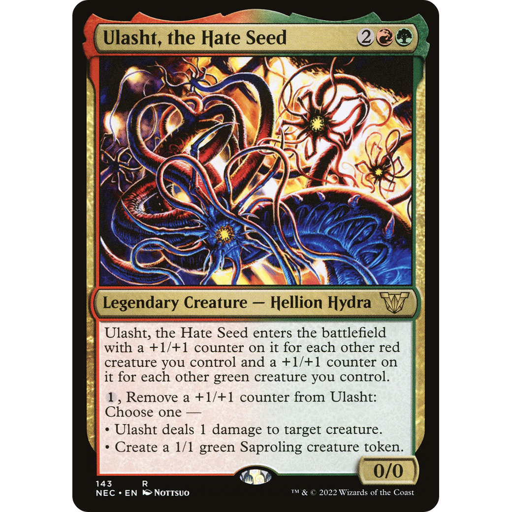 Ulasht, the Hate Seed (NEC-143) - Neon Dynasty Commander