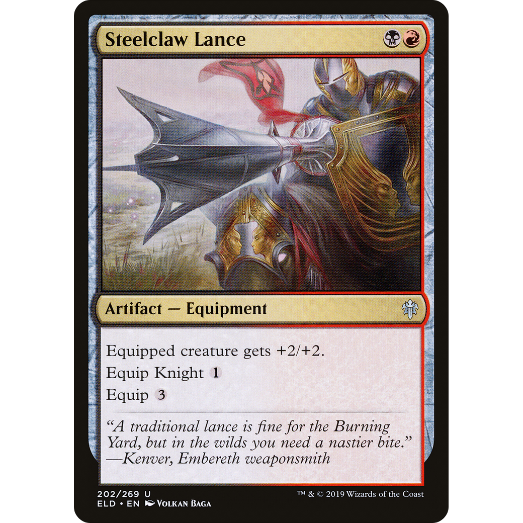 Steelclaw Lance (ELD-202) - Throne of Eldraine Foil