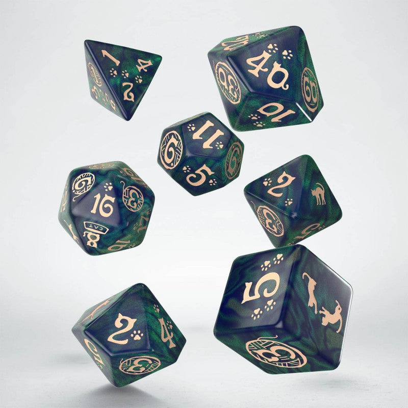 CATS: Mittens Set of 7 Polyhedral Dice